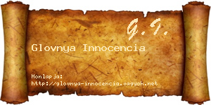 Glovnya Innocencia névjegykártya